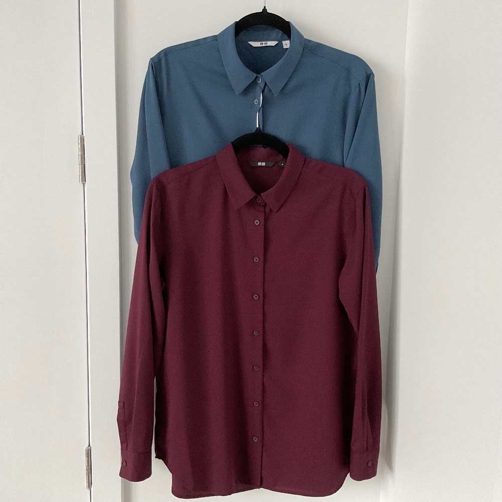 Lot of 2 Uniqlo soft shirts size M